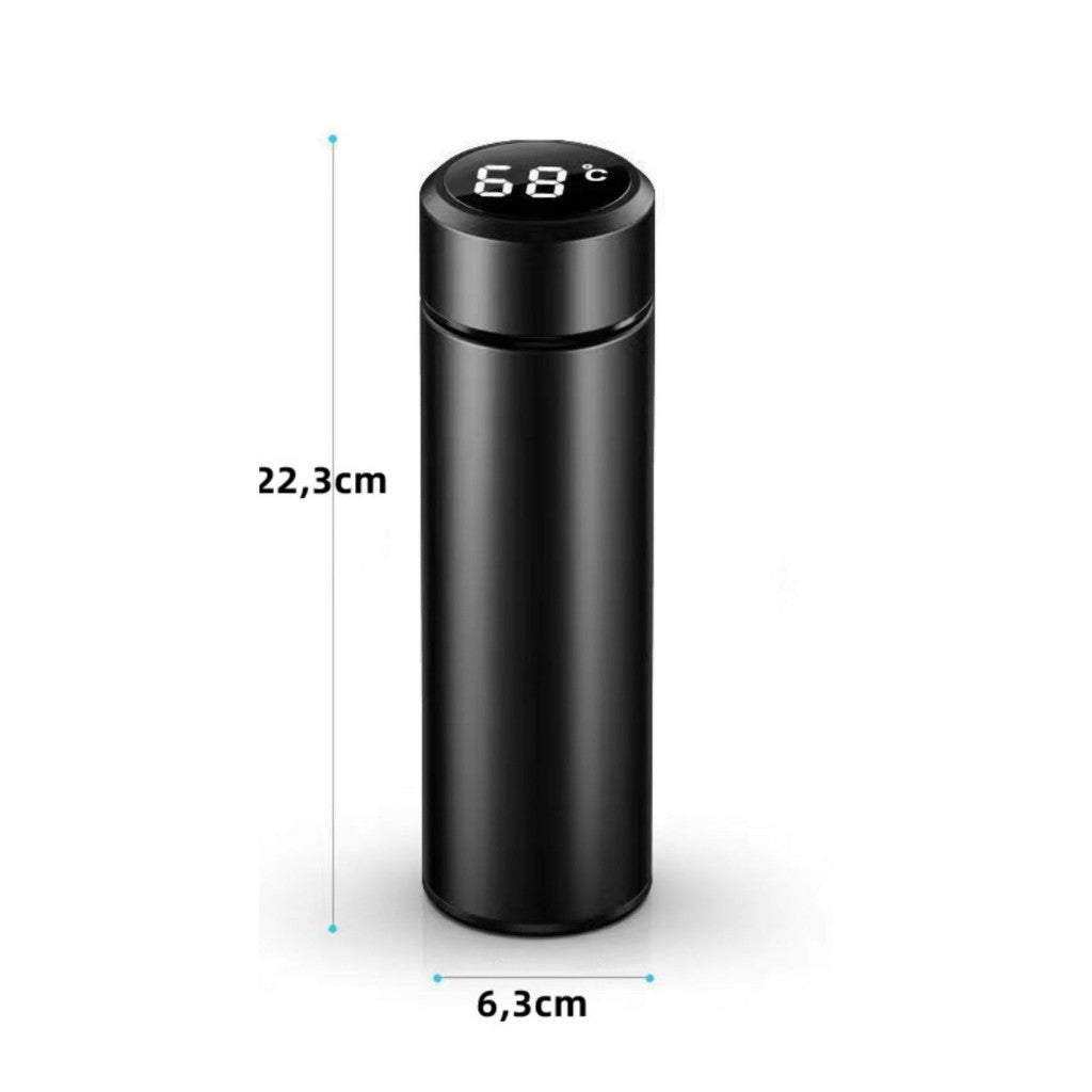 Garrafa Smart Thermo™ com Display LED de Temperatura – 500ml