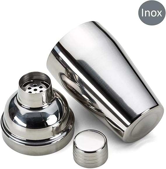 Coqueteleira Inox 500ml 3 Peças com Dosador