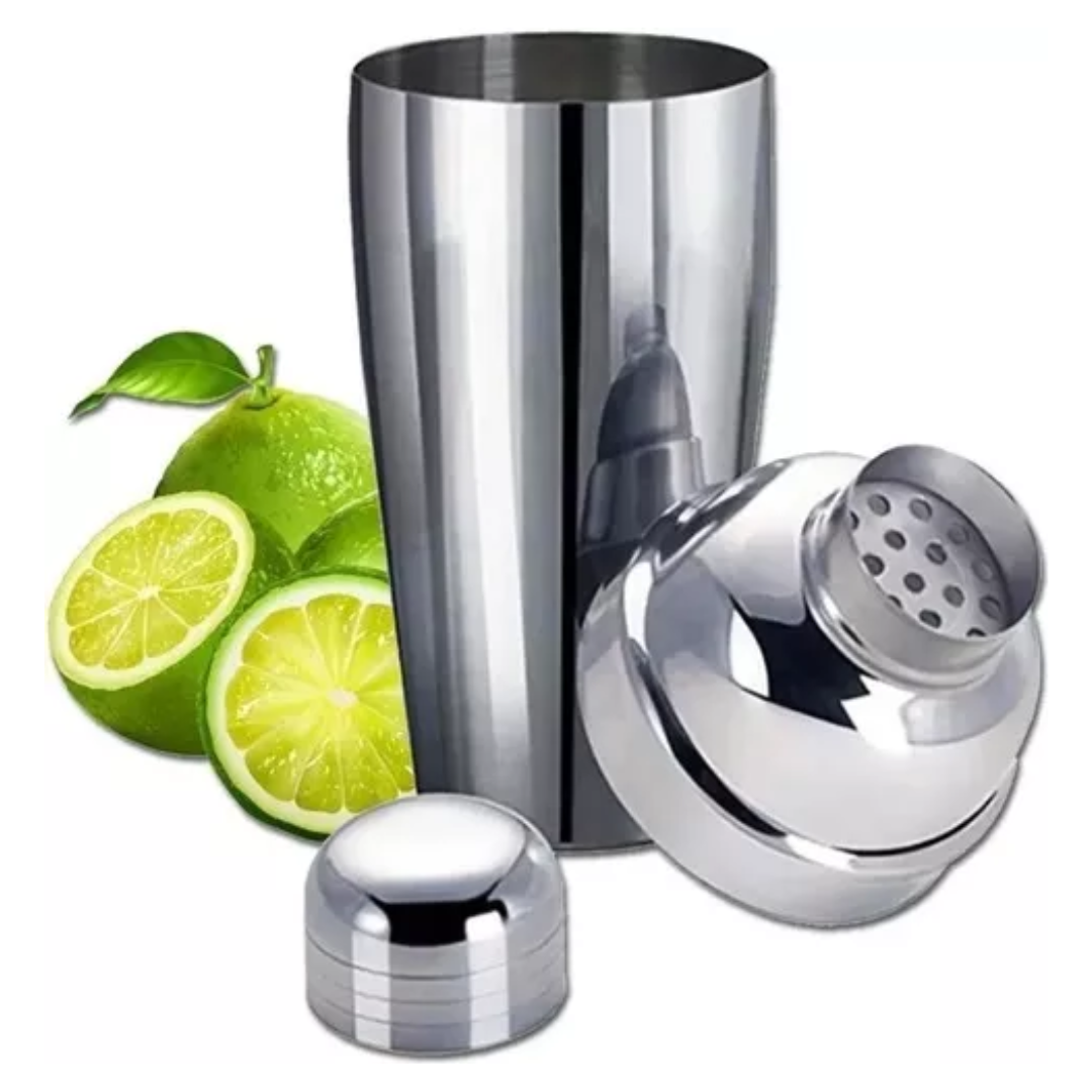 Coqueteleira Inox 750ml com Dosador – Linha Luxo