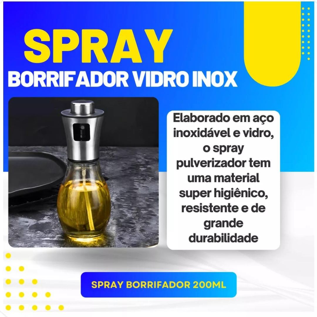 Spray Pulverizador de Azeite Inox 200ml
