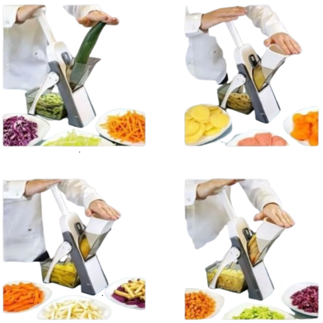 Cortador de Legumes 5 em 1 - Cores Sortidas