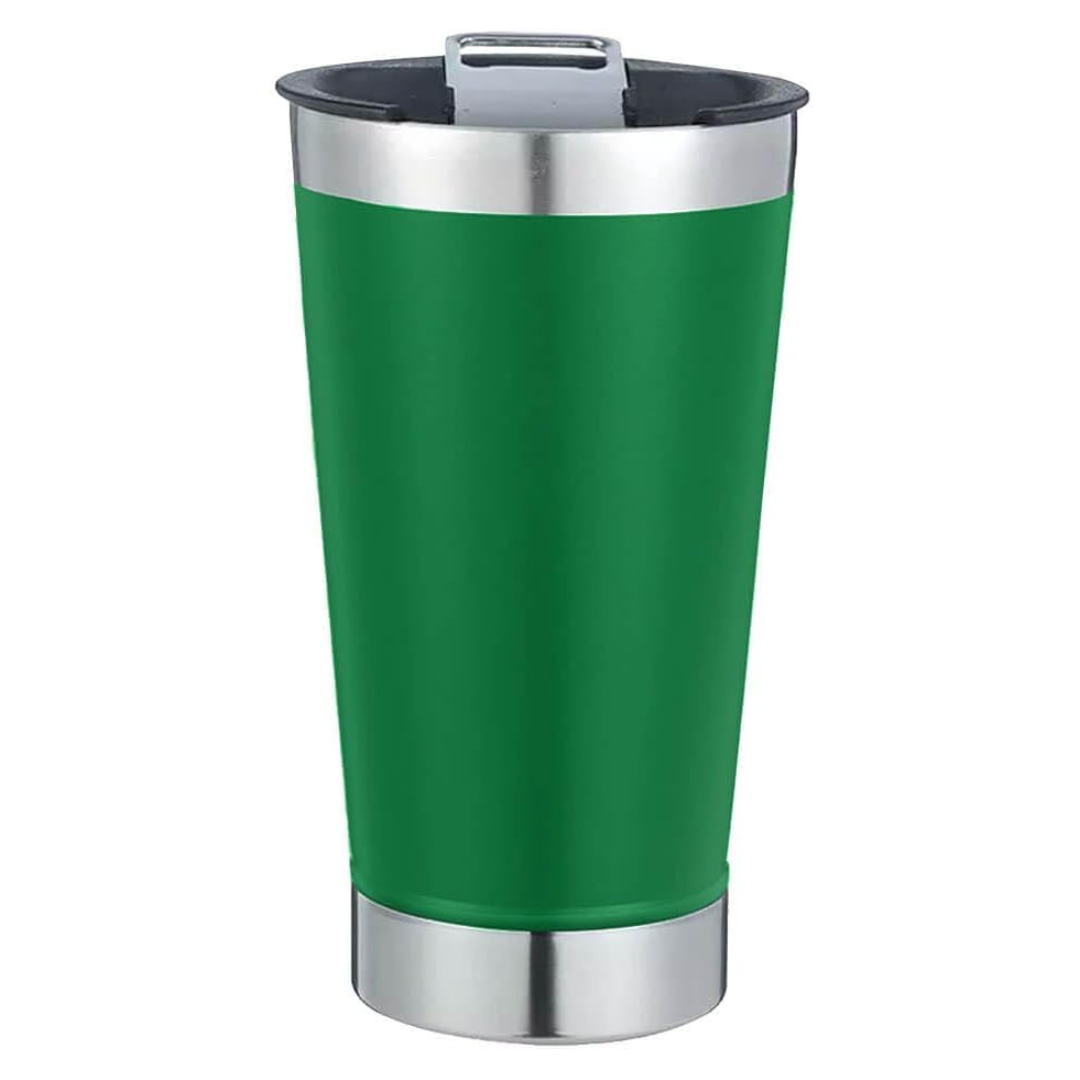 Copo Térmico Inox com TAMPA e ABRIDOR (473 ml) - Verde