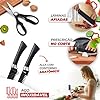 Jogo de Facas Chef 6 Peças Preto Premium – Profissional