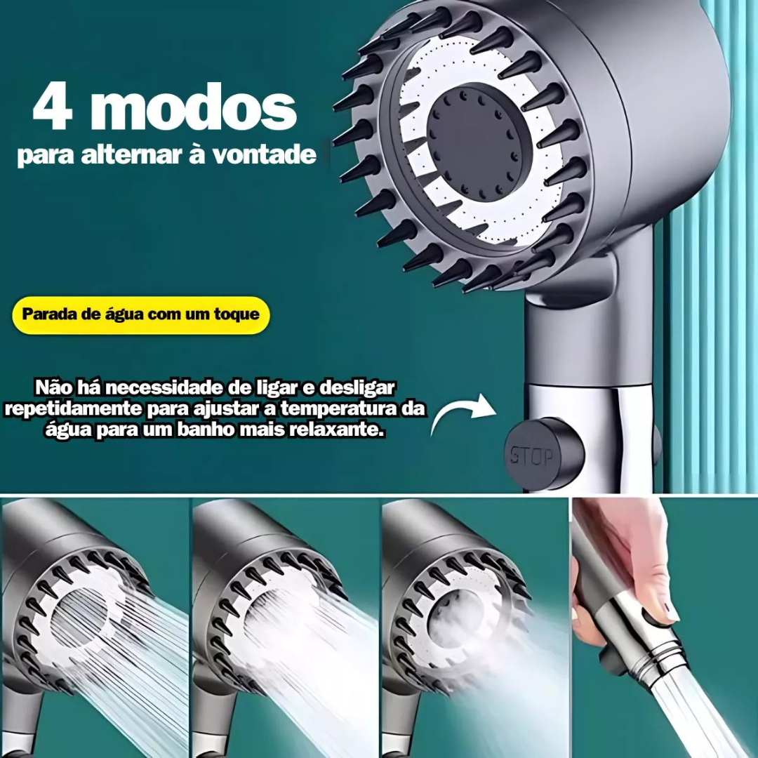 Chuveirinho Ducha 3 Níveis com Escova