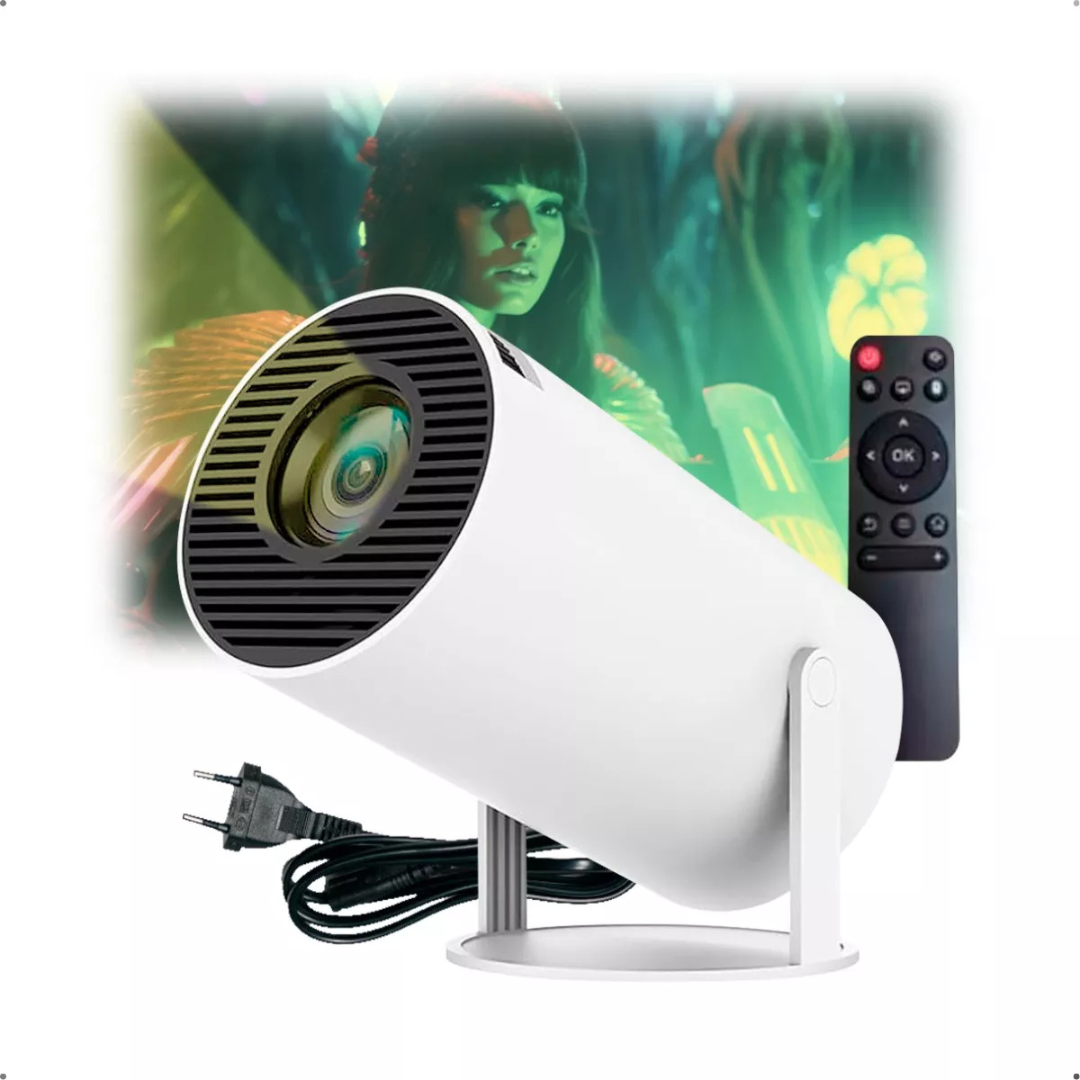 Projetor Portátil Smart | Wi-Fi Bluetooth
