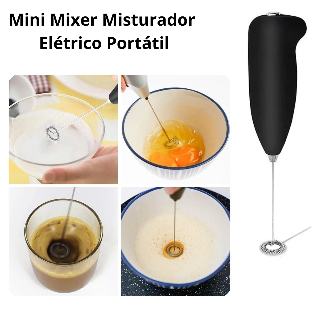 Mini Mixer Misturador Elétrico Portátil – Praticidade e Eficiência