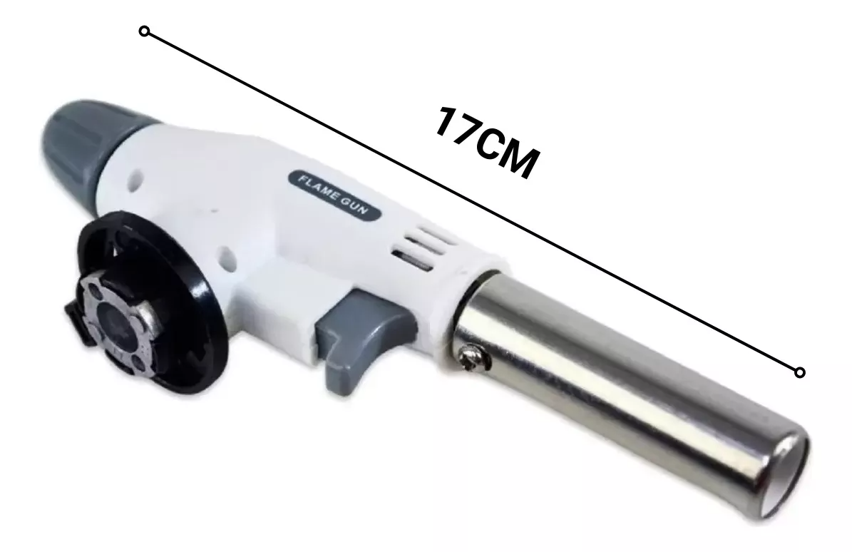 Maçarico Culinário Portátil Profissional Nível Branco