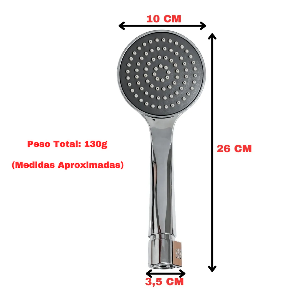 Ducha Alta Pressão com Mangueira Flexível 1,80m