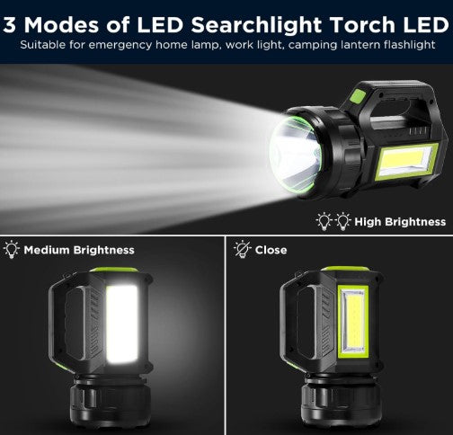 Holofote Recarregável Portátil com LED de Alta Intensidade
