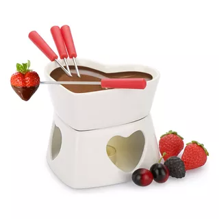 Fondue 7 Peças Coração Cerâmica 320ml – Hauskraft