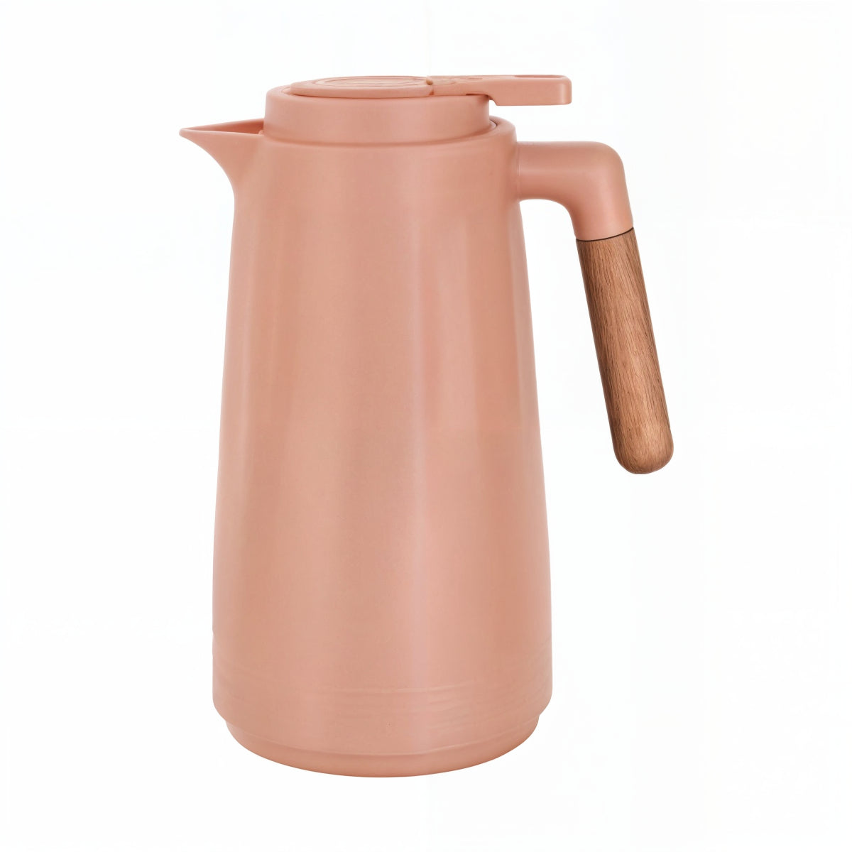 Garrafa Térmica 1L Rose com Alça de Madeira – Sem Termômetro