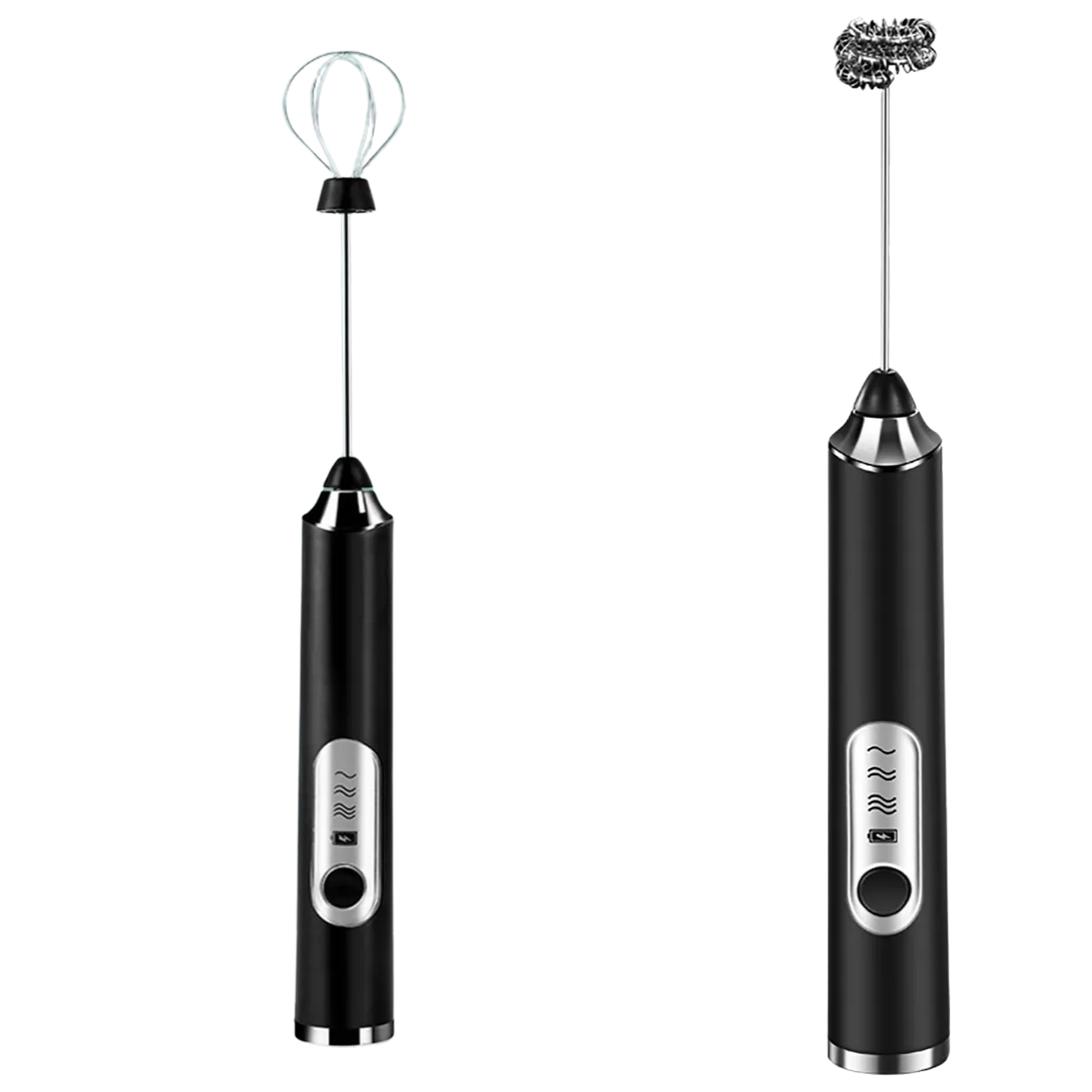 Mini Mixer Elétrico Portátil Premium Bivolt – Preto com Fuê Inox