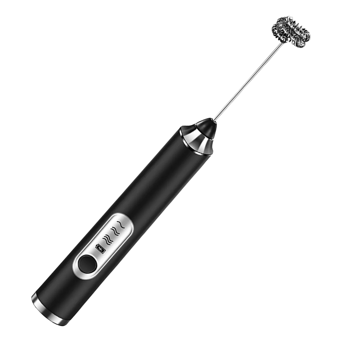 Mini Mixer Elétrico Portátil Premium Bivolt – Preto com Fuê Inox