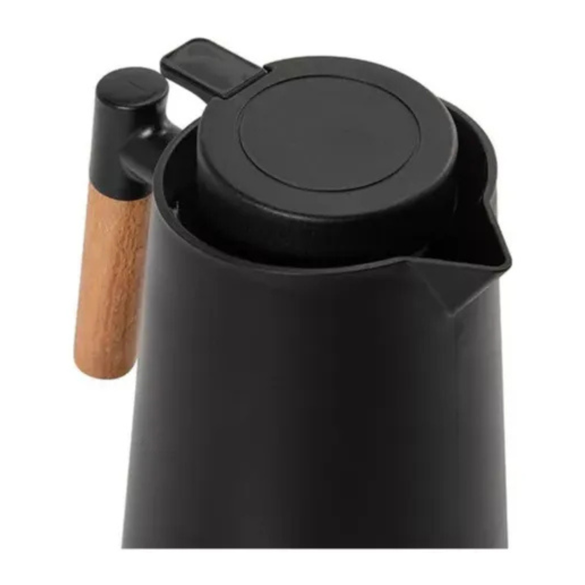 Kit Café Perfeito – Garrafa Térmica 1L Preta + Coador Inox Reutilizável