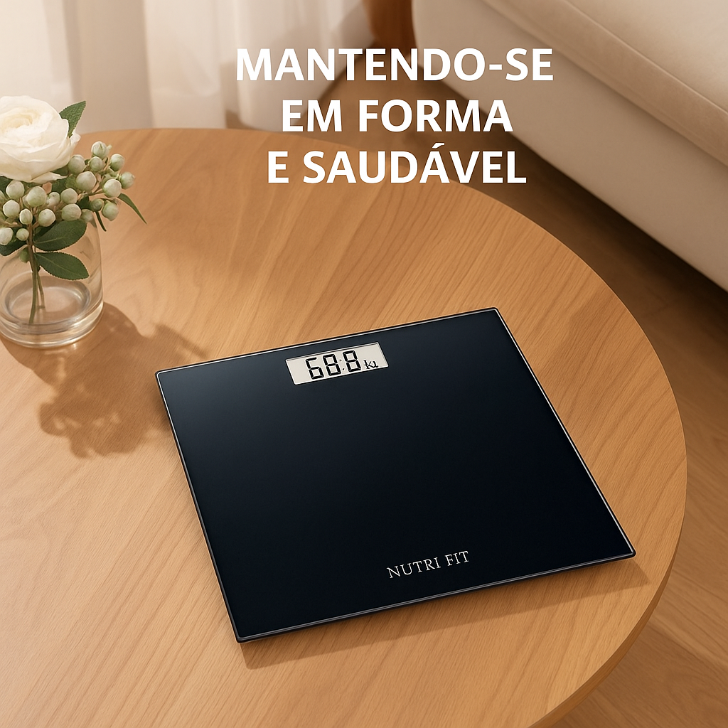 Balança Digital de Vidro Temperado com Sensores de Alta Precisão