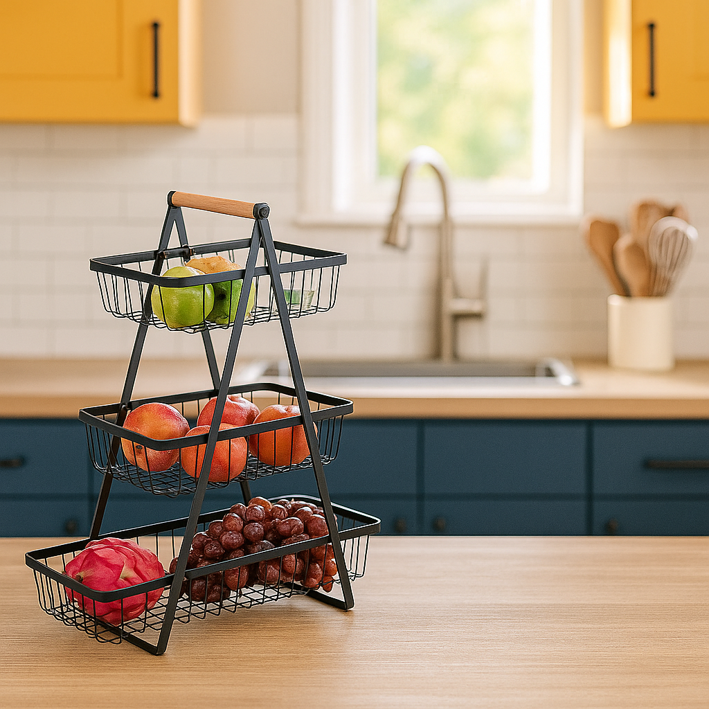 Fruteira de Mesa de 3 Andares