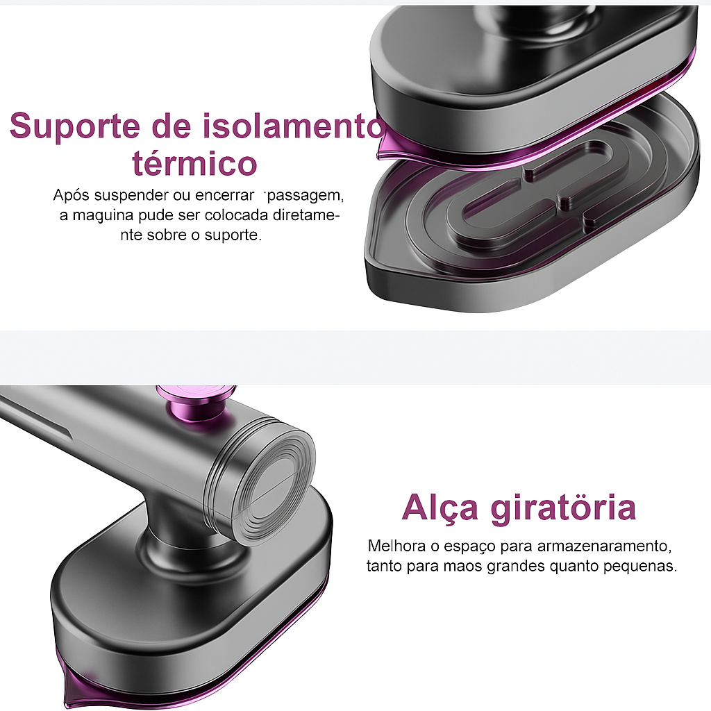 Mini Ferro de Passar Portátil a Vapor Bivolt | Cores sortidas