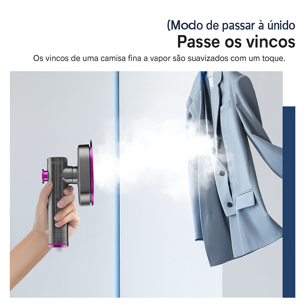 Mini Ferro de Passar Portátil a Vapor Bivolt | Cores sortidas