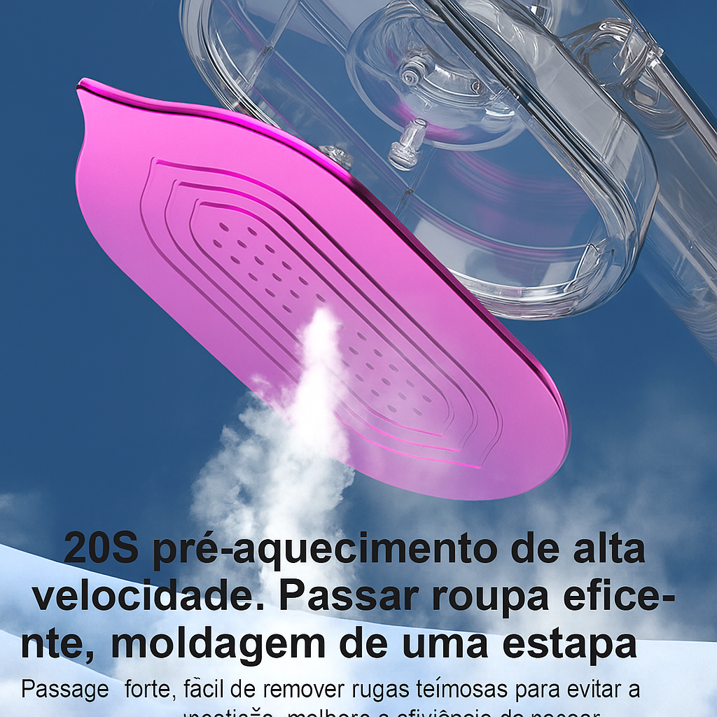 Mini Ferro de Passar Portátil a Vapor Bivolt | Cores sortidas