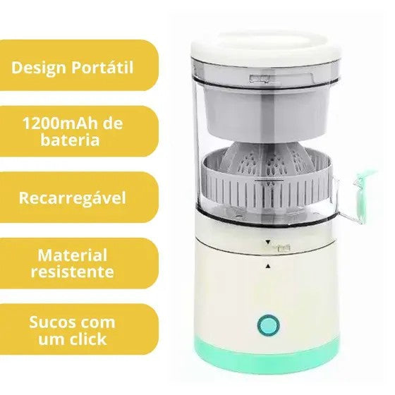 Espremedor de Frutas Portátil Recarregável USB 300ml