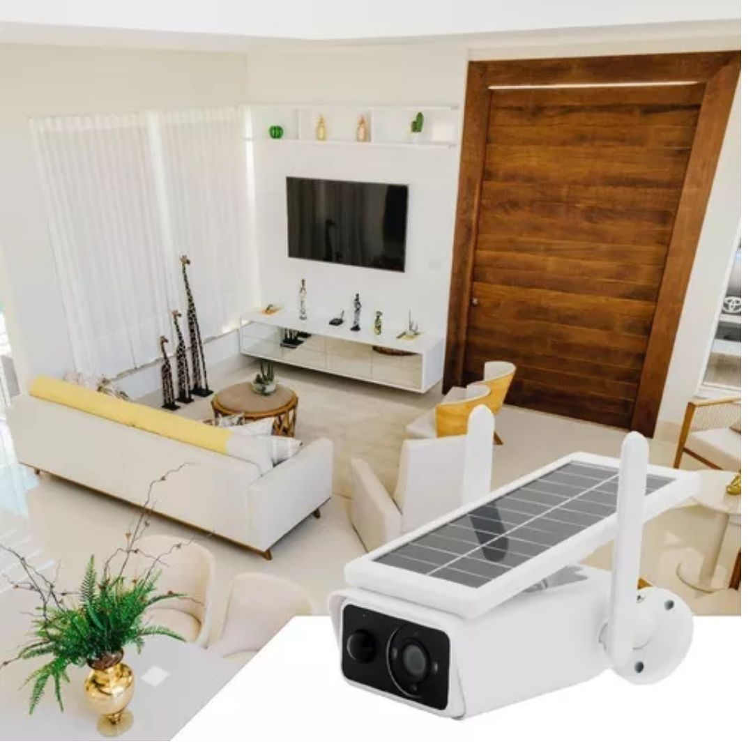 Câmera Solar Wi-Fi Segurança Full HD com Visão Noturna
