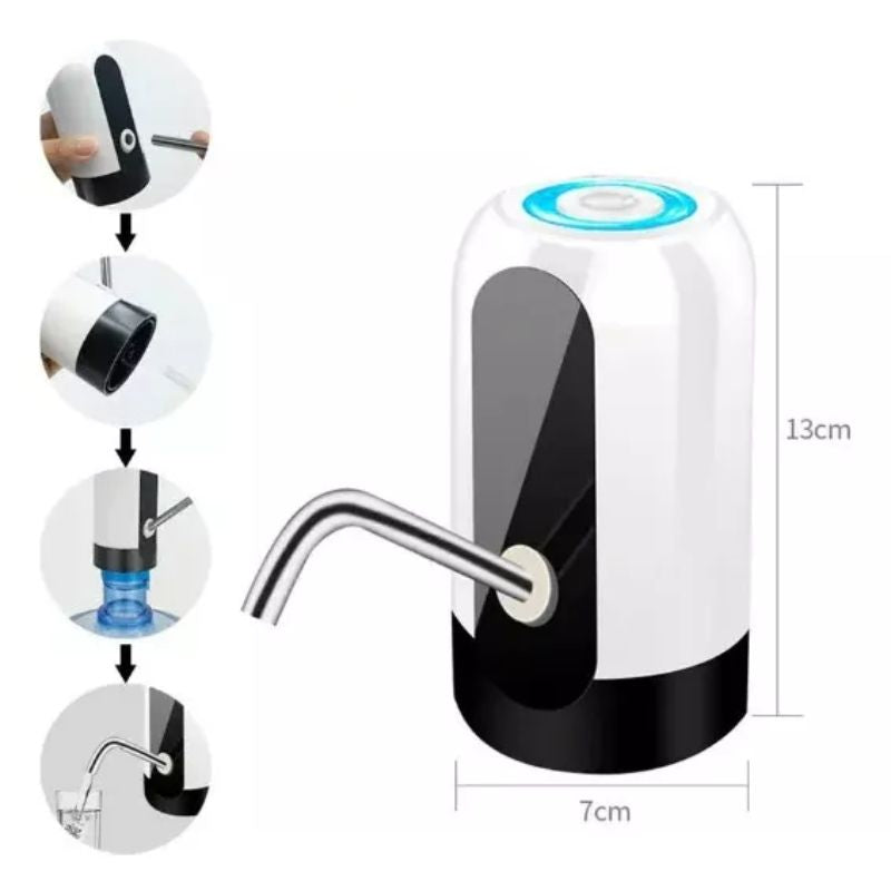 Bomba Elétrica para Galão de Água 5 a 20L USB