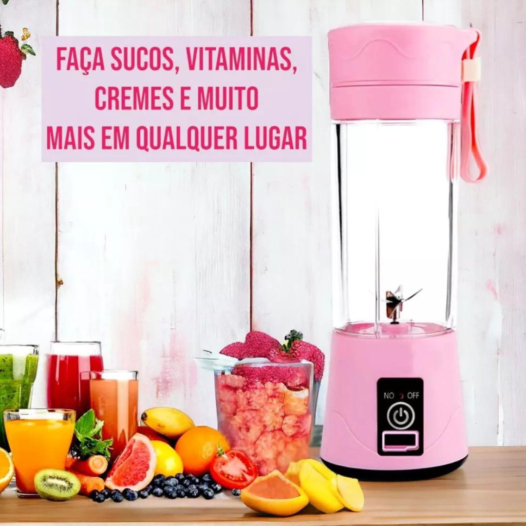 Mini Liquidificador Portátil USB – Recarregável 380ml