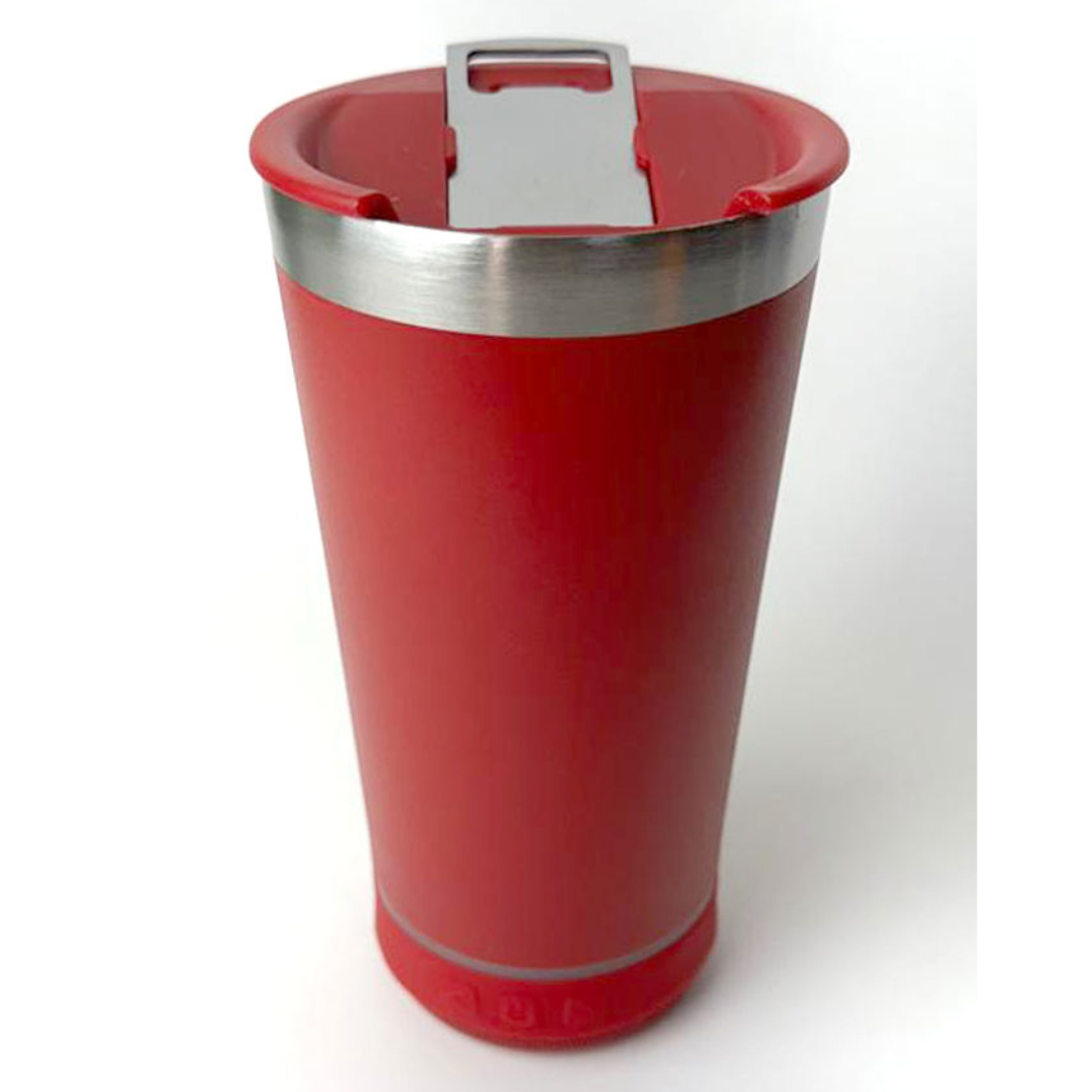 Copo Térmico Inox com SOM, TAMPA e ABRIDOR (473 ml) - Vermelho