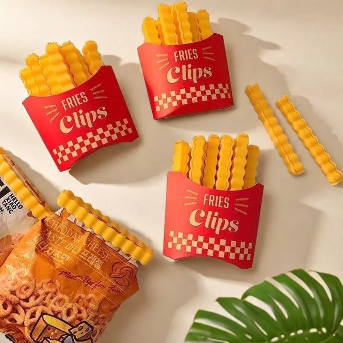 Prendedores de Saco Batata Frita – Clipe de Vedação