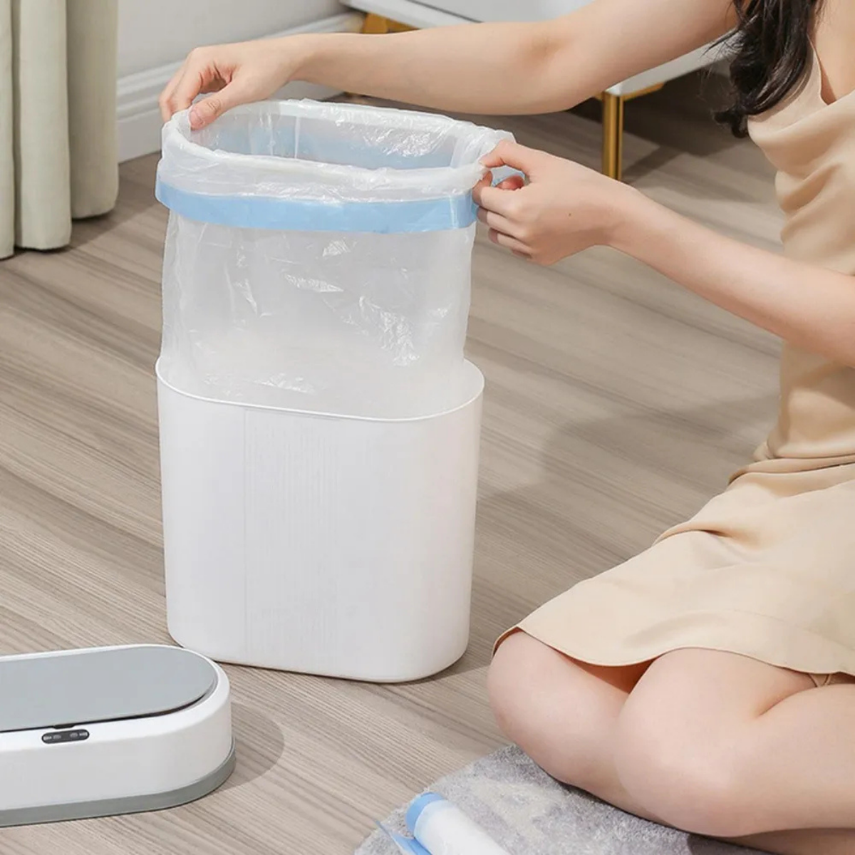 Lixeira Inteligente com Sensor 12L Branca