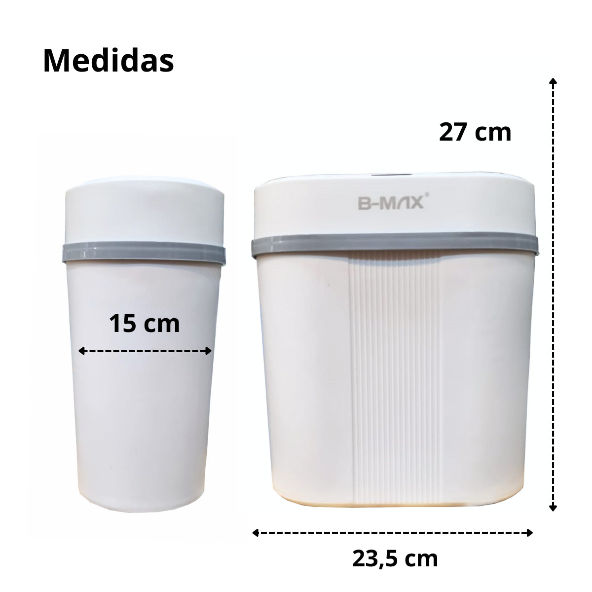 Lixeira Inteligente com Sensor 12L Branca