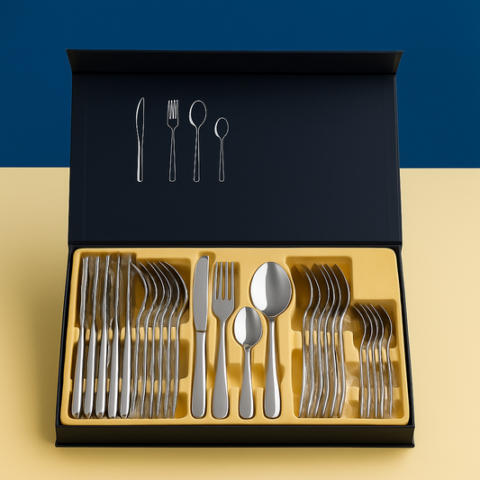 Faqueiro Inox 24 Peças com Suporte