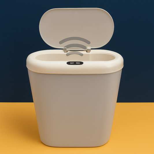 Lixeira Automática Sensor 12,5L Cinza/Branca