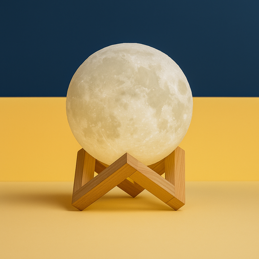 Umidificador de Ar e Luminária Lua 3D