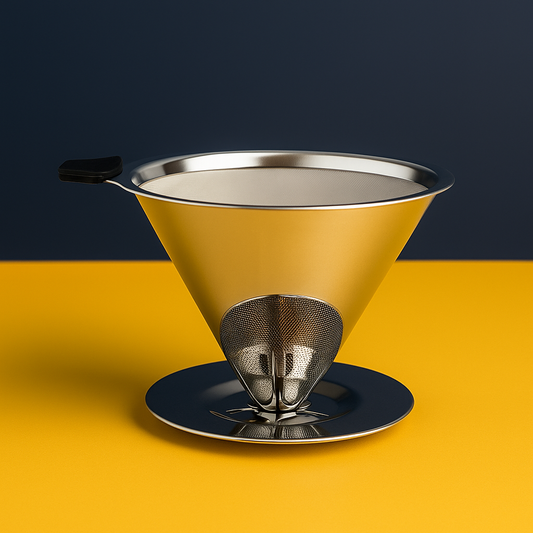 Coador de Café Aço Inox Permanente – Reutilizável e Ecológico