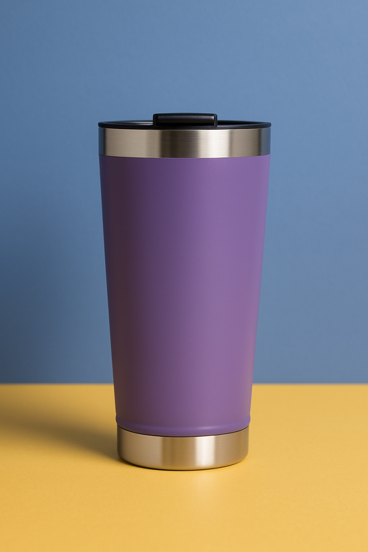 Copo Térmico Inox com TAMPA e ABRIDOR (473 ml) - Violeta