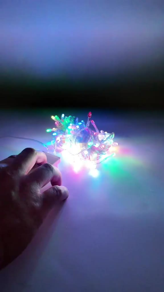 Cordão Pisca Pisca Natal 100 Leds 10m 8 Funções Varias Cores 110v 220v