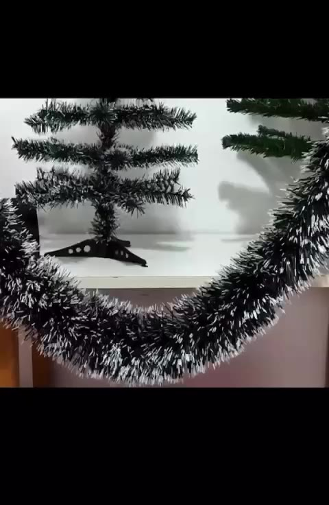 2m guirlanda natal enfeite pluma cordão verde natalina