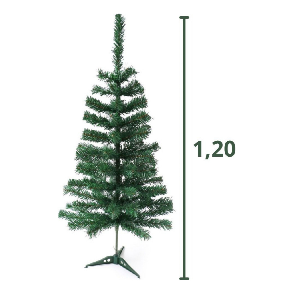 Árvore De Natal 120cm 86 Enfeites Pisca 120 Galhos Decorada Decoração Completa