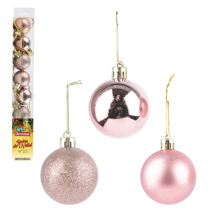 Bolas Natalinas Enfeites De Arvore 7 bolas Natal Decoração