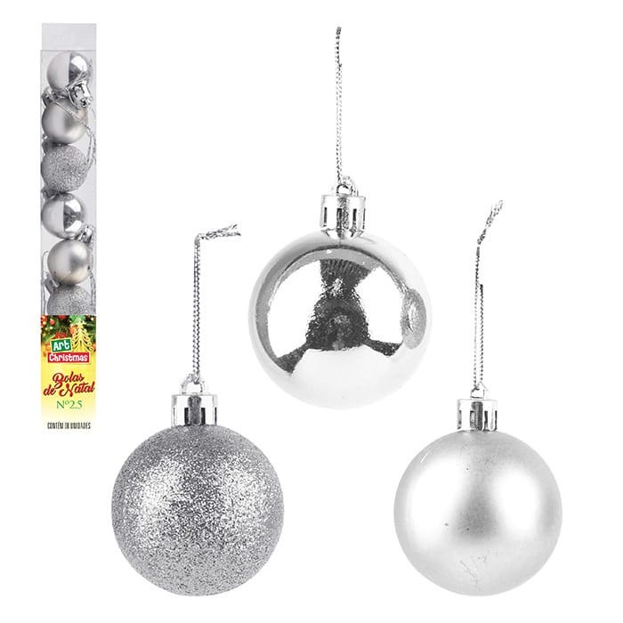 Bolas Natalinas Enfeites De Arvore 7 bolas Natal Decoração