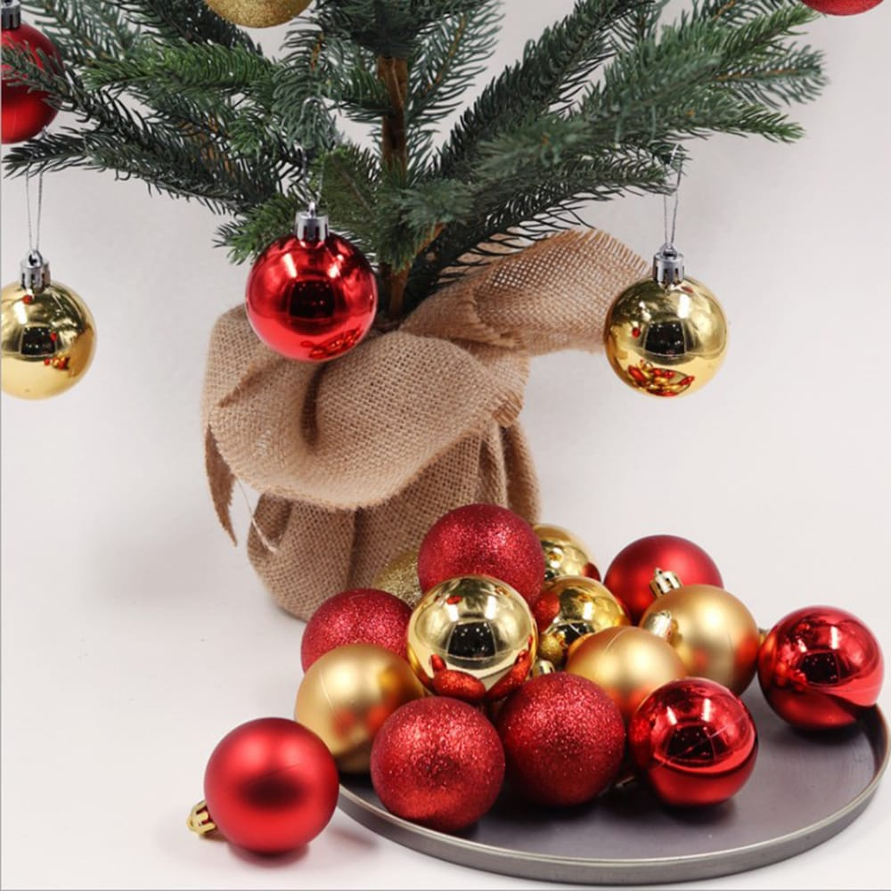 Bolas Natalinas Enfeites De Arvore 7 bolas Natal Decoração